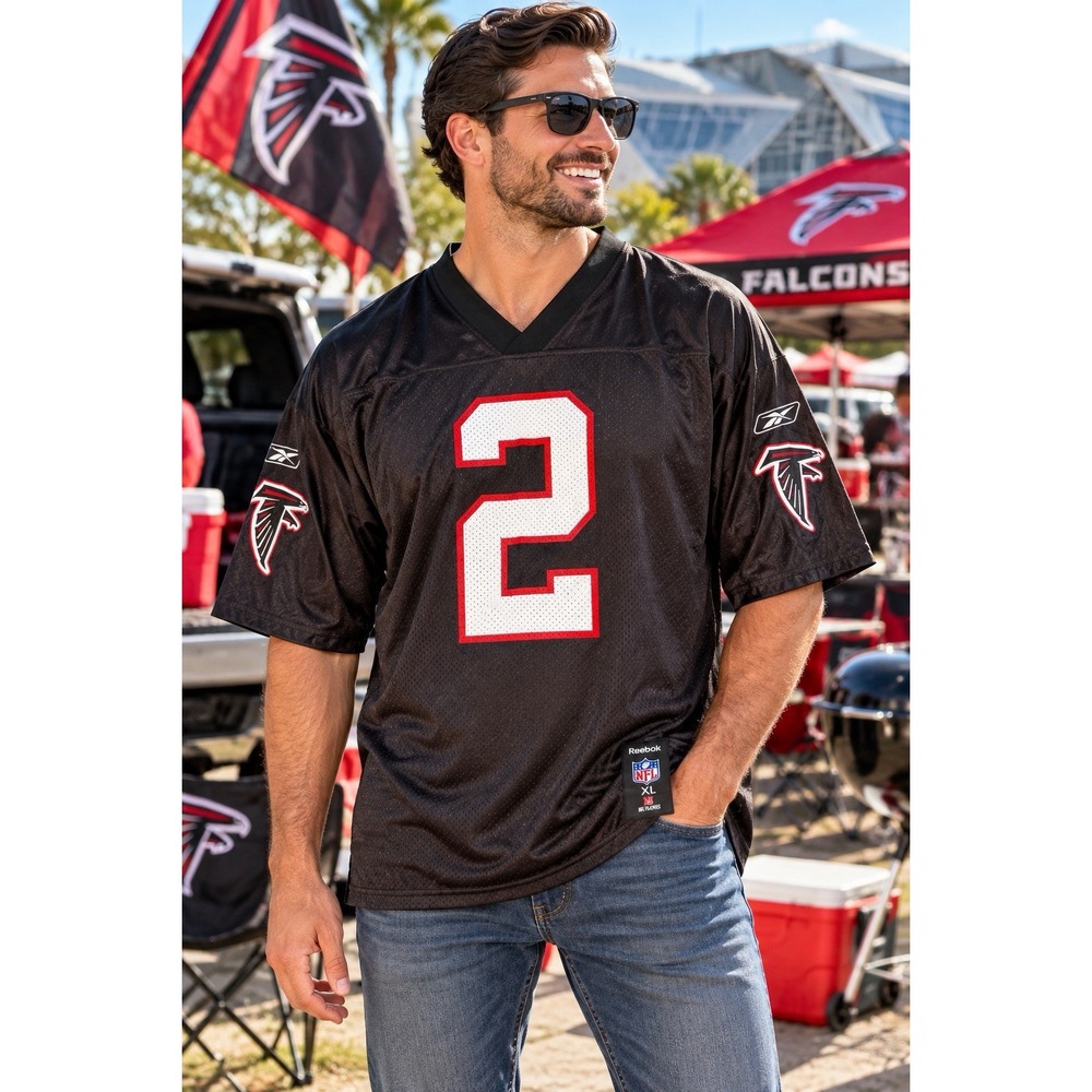Reebok Matt Ryan #2 Atlanta Falcons Jersey Mens XL Black NFL Football